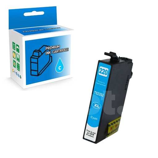Epson T202XL (T202XL220) Compatible Cyan High Yield Ink Cartridge (1 Pack)