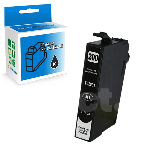 Epson T200XL120 200 XL Compatible Black High Yield Ink Cartridge (1 Pack)