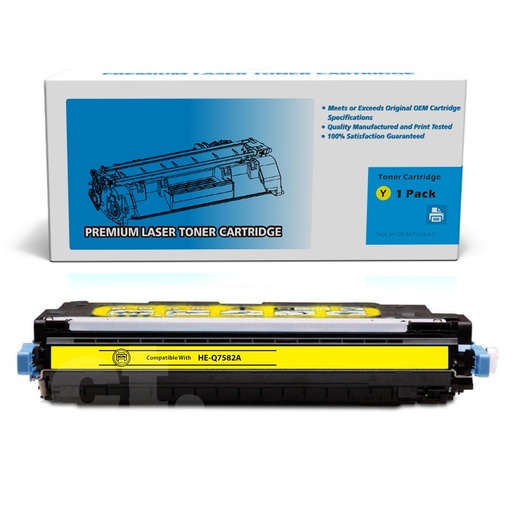 HP Q7582A 503A Remanufactured Yellow Standard Yield Toner Cartridge (1 Pack)