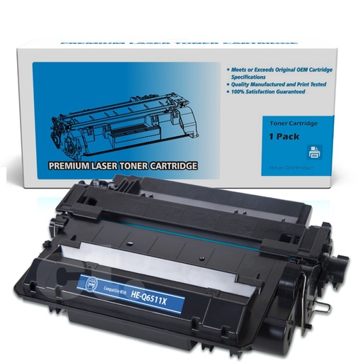 HP Q6511X 11X Compatible Black High Yield Toner Cartridge (1 Pack)