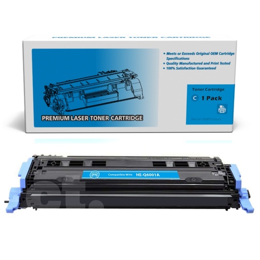 HP Q6001A 124A Remanufactured Cyan Standard Yield Toner Cartridge (1 Pack)