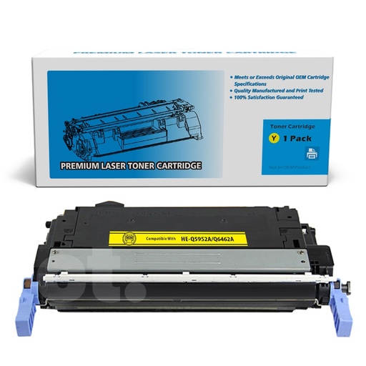 HP Q5952A 643A Q6462A Remanufactured Yellow Standard Yield Toner Cartridge (1 Pack)