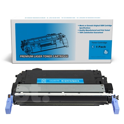 HP Q5951A 643A Q6461A Remanufactured Cyan Standard Yield Toner Cartridge (1 Pack)