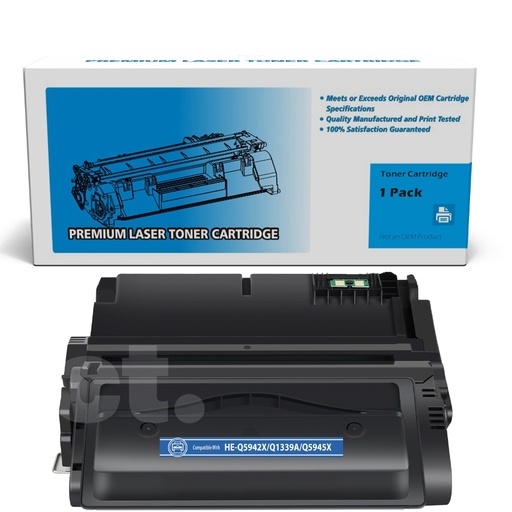 HP Q5942X 42X Q1339A Q5945X Compatible Black High Yield Toner Cartridge (1 Pack)