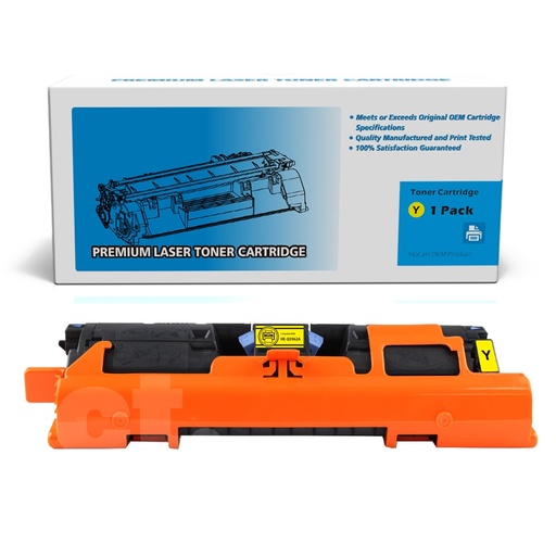 HP Q3962A 122A Remanufactured Yellow Standard Yield Toner Cartridge (1 Pack)