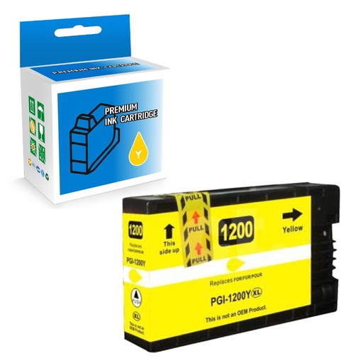 Canon PGI-1200XL PGI1200XL 9198B001 Compatible Yellow High Yield Ink Cartridge (1 Pack)