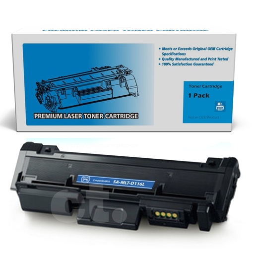 Samsung MLT-D116L MLTD116L Compatible Black High Yield Toner Cartridge (1 Pack)