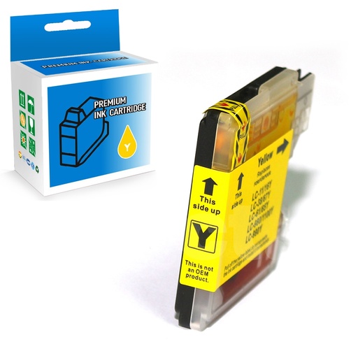 Brother LC61 Compatible Yellow Standard Yield Ink Cartridge (1 Pack)