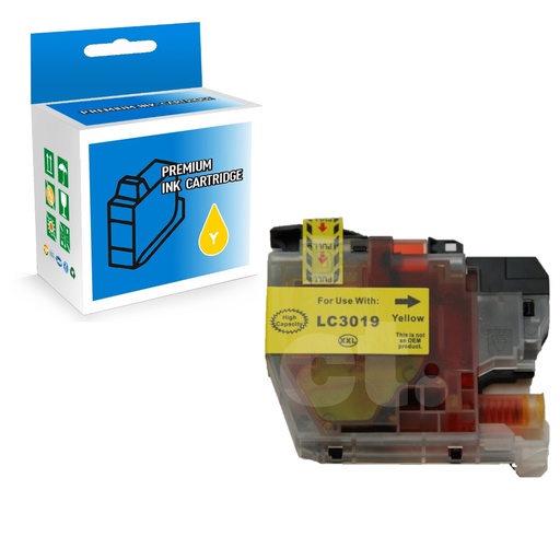 Brother LC3019XXL Compatible Yellow Extra High Yield Ink Cartridge (1 Pack)