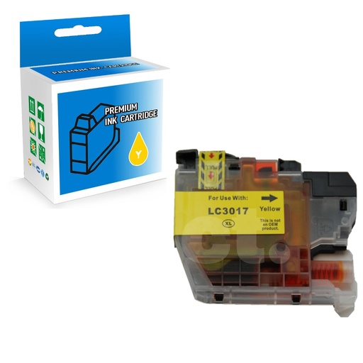 Brother LC3017XL Compatible Yellow High Yield Ink Cartridge (1 Pack)