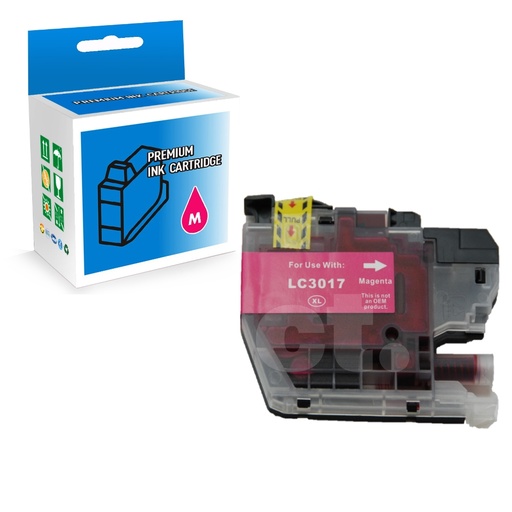 Brother LC3017XL Compatible Magenta High Yield Ink Cartridge (1 Pack)