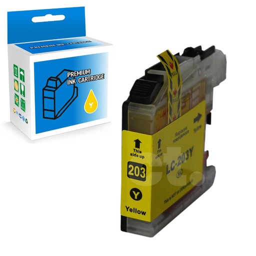 Brother LC203XL LC-203XL Compatible Yellow High Yield Ink Cartridge (1 Pack)