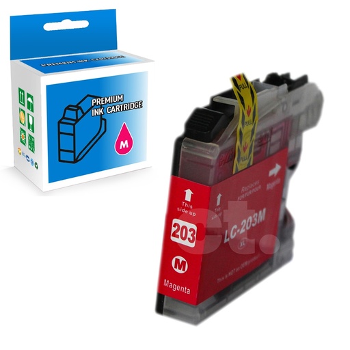 Brother LC203XL LC-203XL Compatible Magenta High Yield Ink Cartridge (1 Pack)