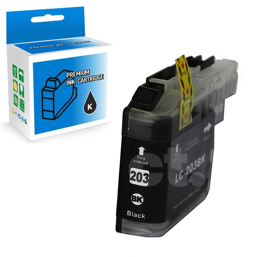Brother LC203XL LC-203XL Compatible Black High Yield Ink Cartridge (1 Pack)