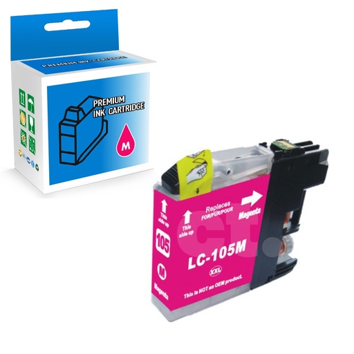 Brother LC105XXL Compatible Magenta Extra High Yield Ink Cartridge (1 Pack)