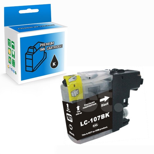 Brother LC105/107XXL Compatible Black Extra High Yield Ink Cartridge (1 Pack)