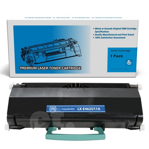 Lexmark E462U11A (E462) Remanufactured Black Standard Yield Toner Cartridge (1 Pack)