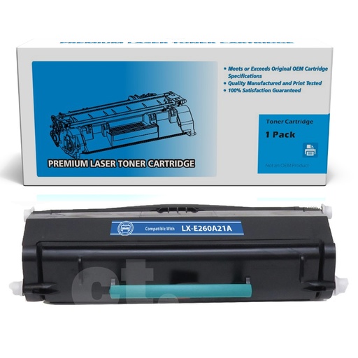 Lexmark E260A21A Remanufactured Black Standard Yield Toner Cartridge (1 Pack)