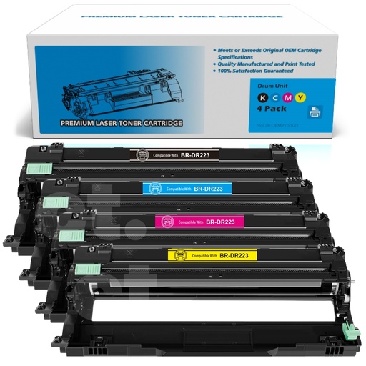 Brother DR-223CL DR223CL Universal Combo Compatible BK/C/M/Y Standard Yield Drum Imaging Unit (4 Pack)