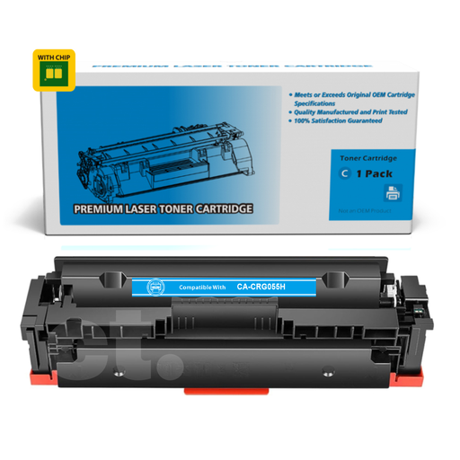 Canon CRG055H CRG 055H Compatible Cyan High Yield Toner Cartridge (1 Pack)