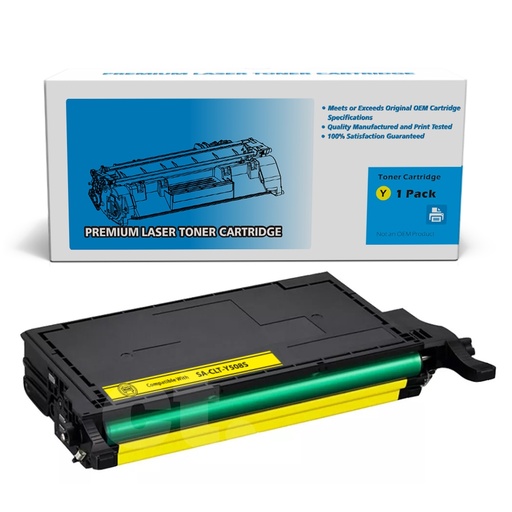 Samsung CLT-Y508L CLTY508L Remanufactured Yellow Standard Yield Toner Cartridge (1 Pack)