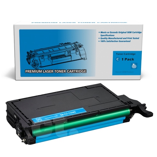Samsung CLT-C508L CLTC508L Remanufactured Cyan Standard Yield Toner Cartridge (1 Pack)