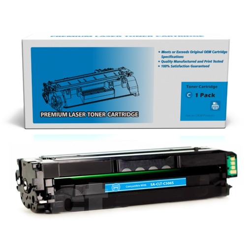 Samsung CLT-C506L CLTC506L Compatible Cyan High Yield Toner Cartridge (1 Pack)