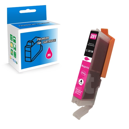 Canon CLI-281XXL 1981C001 Compatible Magenta Extra High Yield Ink Cartridge (1 Pack)