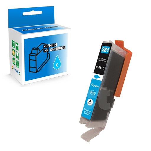 Canon CLI-281XXL 1980C001 Compatible Cyan Extra High Yield Ink Cartridge (1 Pack)