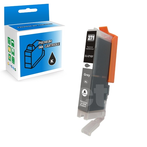 Canon CLI-271XL 0340C001 Compatible Grey High Yield Ink Cartridge (1 Pack)