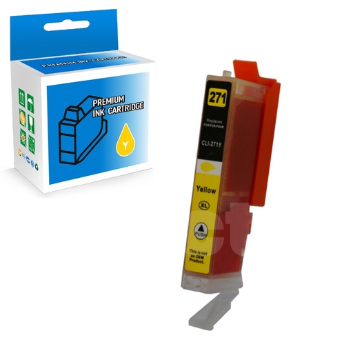 Canon CLI-271XL 0339C001 Compatible Yellow High Yield Ink Cartridge (1 Pack)
