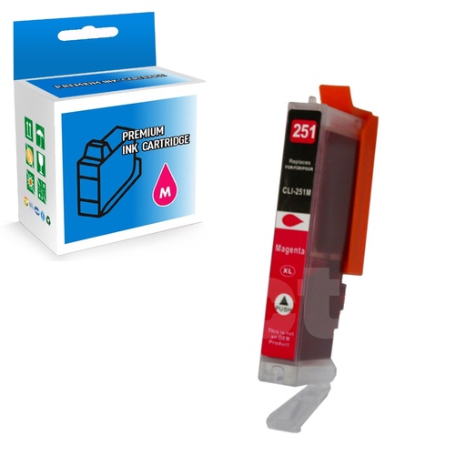 Canon CLI-251XL 6450B001 Compatible Magenta High Yield Ink Cartridge (1 Pack)