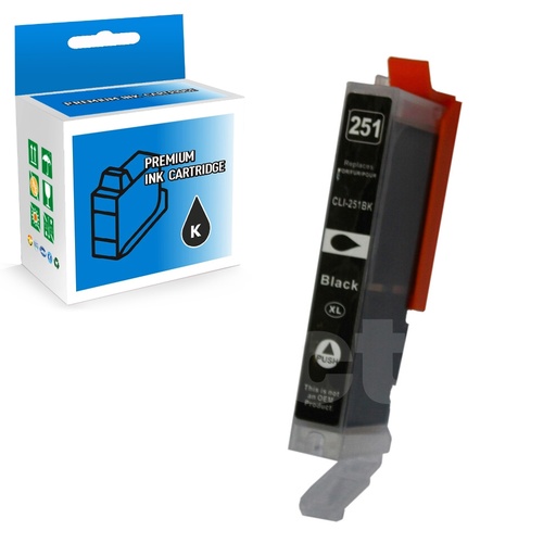 Canon CLI-251XL 6448B001 Compatible Black High Yield Ink Cartridge (1 Pack)