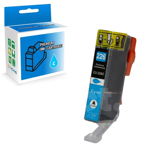 Canon CLI-226 4547B001AA Compatible Cyan Standard Yield Ink Cartridge (1 Pack)