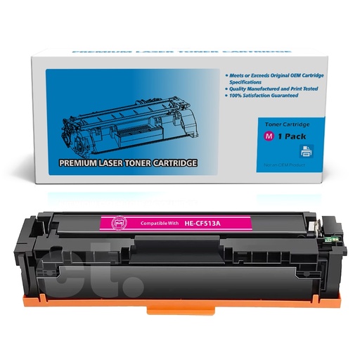 HP CF513A 204A Compatible Magenta Standard Yield Toner Cartridge (1 Pack)