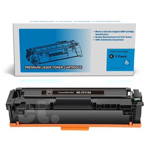 HP CF510A 204A Compatible Black Standard Yield Toner Cartridge (1 Pack)