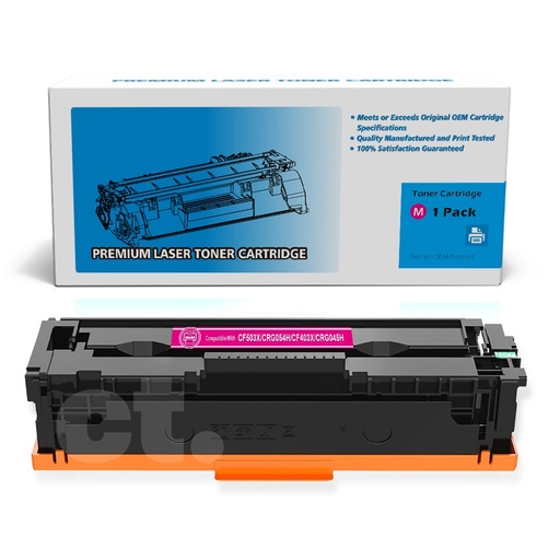 HP CF503X 202X Canon CRG054H CF403X 201X Canon CRG045H Compatible Magenta High Yield Toner Cartridge (1 Pack)