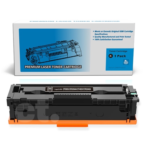 HP CF500X 202X Canon CRG054H CF400X 201X Canon CRG045H Compatible Black High Yield Toner Cartridge (1 Pack)