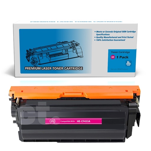HP CF453A 655A Compatible Magenta Standard Yield Toner Cartridge (1 Pack)