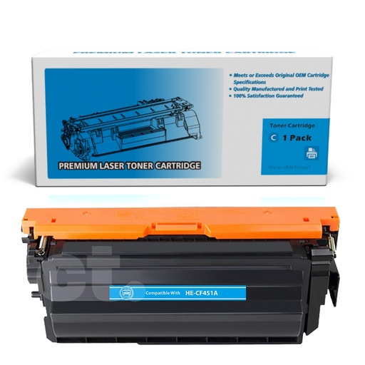 HP CF451A 655A Compatible Cyan Standard Yield Toner Cartridge (1 Pack)