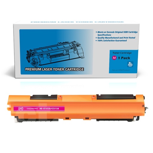 HP CF353A 130A CE313A 126A Compatible Magenta Standard Yield Toner Cartridge (1 Pack)