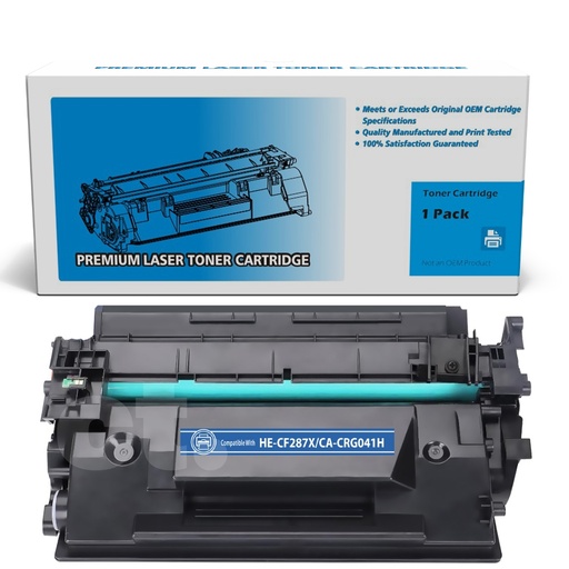 HP CF287X 87X Canon CRG041H Compatible Black High Yield Toner Cartridge (1 Pack)