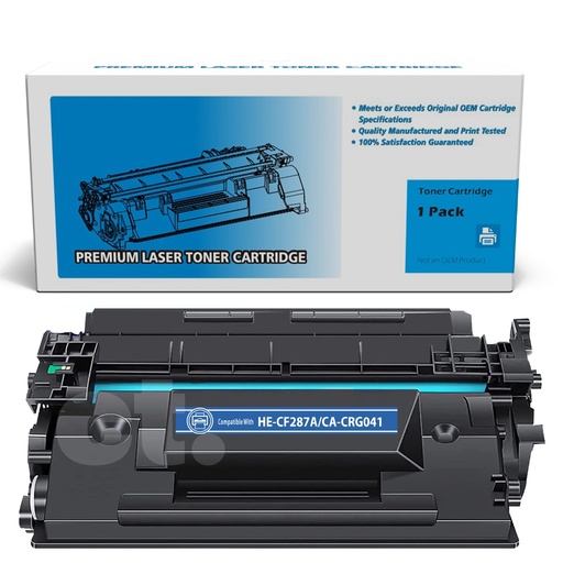 HP CF287A 87A Canon CRG041 Compatible Black Standard Yield Toner Cartridge (1 Pack)