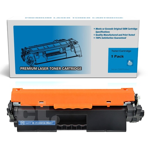HP CF230A 30A Canon CRG051 Compatible Black Standard Yield Toner Cartridge (1 Pack)