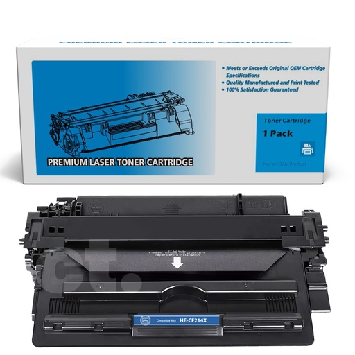 HP CF214X 14X Compatible Black High Yield Toner Cartridge (1 Pack)