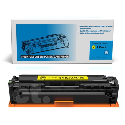 HP CF212A 131A Canon CRG131 Compatible Yellow Standard Yield Toner Cartridge (1 Pack)