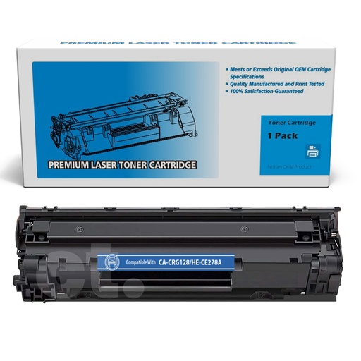 HP CE278A 78A Canon CRG128 CRG126 Compatible Black Standard Yield Toner Cartridge (1 Pack)