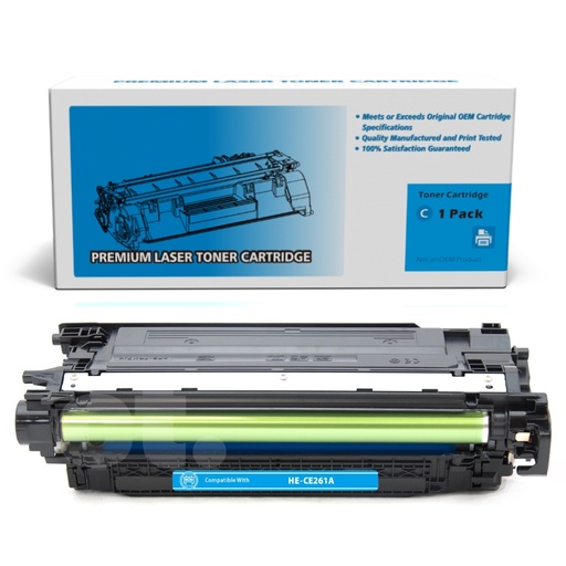 HP CE261A 648A Remanufactured Cyan Standard Yield Toner Cartridge (1 Pack)