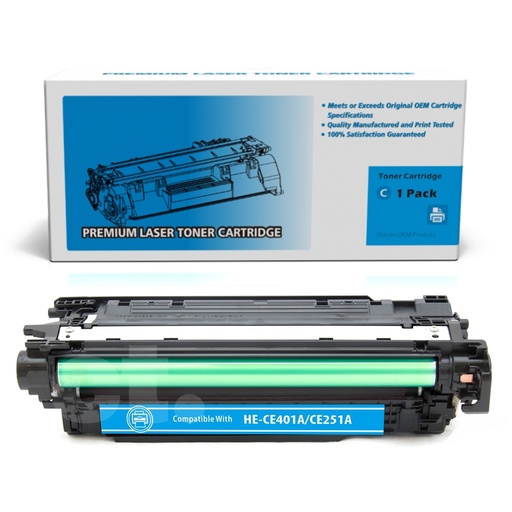 HP CE251A 504A Remanufactured Cyan Standard Yield Toner Cartridge (1 Pack)