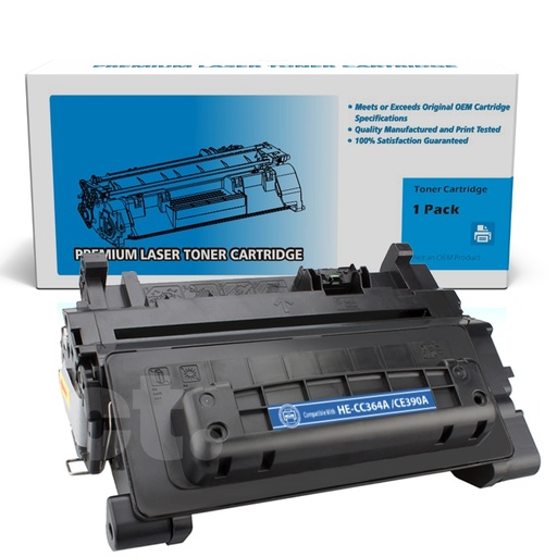 HP CC364A 64A CE390A 90A Compatible Black Standard Yield Toner Cartridge (1 Pack)